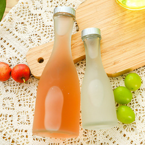 Chai rượu trái cây thủy tinh màu trong suốt mờ 100ml 250ml 375ml 500ml dùng để đóng gói rượu mận - Product Image 4