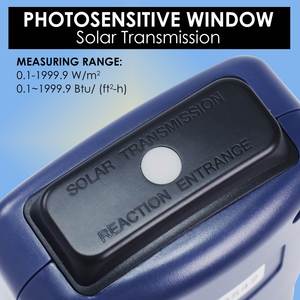 เครื่องวัดรังสีแสงอาทิตย์แบบดิจิตอล ฟังก์ชันเก็บข้อมูล หน่วยที่เลือกได้ ช่วงการวัด 0.1~1999.9W/m2 การวิจัยพลังงานแสงอาทิตย์ ด้านอุตุนิยมวิทยา - Product Image 5