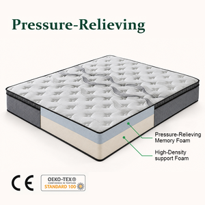 Matelas Compressé en Mousse à Mémoire de Forme, Matelas Respirant Taille Queen et King, Matelas d'Hôtel Orthopédiques Compressés - Product Image 1