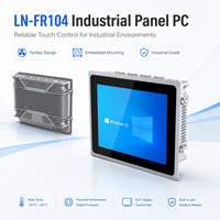 Computadora de Panel Industrial de 10.4 Pulgadas sin Ventilador, CPU I5-4200U/I7-4500U/I3-5100U, SSD M.2, SSD de 2.5 Pulgadas Opcional, Sistema HMI