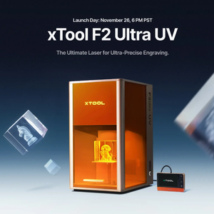Grabador Láser CNC de Micro-Puntos UV 355 nm F2 Ultra, 220*220 mm, Alta Precisión para Grabado en Acrílico, Plástico y Cerámica - Nuevo con IA - Product Image 2