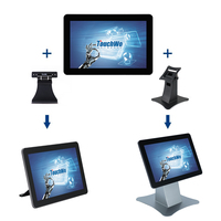 2022 nouveau alliage d'aluminium 10 pouces HD avant IP65 VESA monté moniteur android 11 écran tactile tablette usb robuste