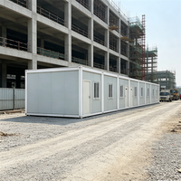 Maison préfabriquée en conteneurs modulaires, cabine combinée en conteneurs, dortoir de chantier, bureau, logement