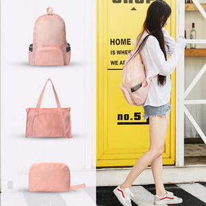 Sac à dos pliable ultraléger de voyage en plein air promotionnel et <span class=keywords><strong>pas</strong></span> <span class=keywords><strong>cher</strong></span>, en polyester imperméable, en stock - Product Image 1