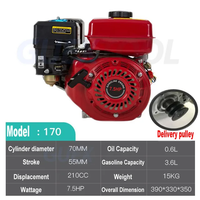 Moteur à essence à quatre temps pulvérisateur agricole 7.5hp karting moteur Nettoyeur haute pression moteur petite puissance acc