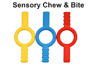 Juguete Sensorial para Masticar, Mordedor de Silicona para Bebés, Grado Alimenticio, Suave, para Estimulación Oral, Juego de Palitos Masticables, Amarillo, Azul, Rojo - Product Image 2