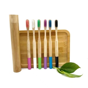 Custom Logo Eco-Friendly Biodegradable <strong>Toothbrush</strong> 100% Natural Bamboo Charcoal Tooth Brushes Soft for Adults and Children - Product Image 6