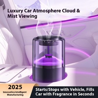 Diffuseur de parfum automatique intelligent pour voiture, rechargeable par USB, diffuseur d'air électrique pour voiture, vaporisateur de parfum aromatique avec lumière ambiante RVB