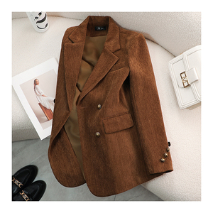 Chaqueta de gran tamaño para mujer, traje de trabajo con doble botonadura, chaqueta, <span class=keywords><strong>moda</strong></span> de oficina para mujer, traje de oficina para mujer - Product Image 1