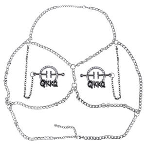 Abrazadera ajustable para pezón de perla, clítoris, pezón con cadena de Metal de acero inoxidable, BDSM, coqueteo, juguete sexual amamantado inoxidable - Product Image 1