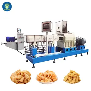 Automatische Frituur Nacho Chip Puff Snack Nachos Chips Productielijn Leveranciers Maïs Tortilla Chips Maken Machine