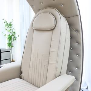 Sillón de Pedicura Eléctrico Reclinable de Lujo en Color Beige, con Hidromasaje Magnético, para Salón de Uñas, Cuidado de Pies con Tacto Humano - Product Image 6