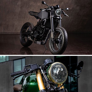 ไฟหน้า LED 5.75 นิ้ว ไฟสูง-ต่ำ พร้อมไฟจอดรถและขายึด สำหรับ Yamaha Bolt Raider Stryker <span class=keywords><strong>SCR950</strong></span> Warrior - Product Image 6
