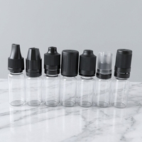 Flacon compte-gouttes en PET de 5 ml à 120 ml avec bouchon CRC anti-écrasement, pour liquides, huiles essentielles, e-liquides, 3 mg, 6 mg, portable