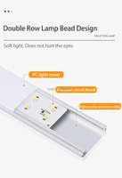 Lampu LED Induksi Tubuh Manusia Nirkabel Tipis Sensor Gerak Cerdas Lampu Malam Lemari Kabinet USB Dapat Diisi Ulang Pemasangan di Dinding
