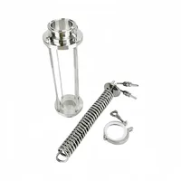 Condenseur de reflux sanitaire en acier inoxydable OEM, 2" OD64mm, avec dioptrie et dispositif de déphlegmateur à visée, pour serpentin de refroidissement de distillateur à raccord Tri-clamp