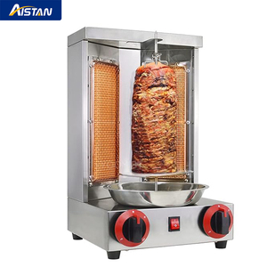 OT25 profesyonel Shawarma gaz 2 brülör ile ızgara makinesi propan döner kebap dikey Broiler - Product Image 1