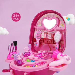 Giocattoli educativi per ragazze regali in età prescolare fingi giochi di bellezza valigia <span class=keywords><strong>Set</strong></span> di scatole per il trucco - Product Image 2