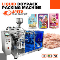 Machine d'emballage automatique pour sachets Mylar verticaux pour aliments humides pour animaux de compagnie et suppléments liquides pour animaux