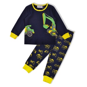 Biancheria da notte per bambini a manica corta all'ingrosso <span class=keywords><strong>pigiama</strong></span> per bambini con stampa di cartoni animati <span class=keywords><strong>pigiama</strong></span> traspirante per i ragazzi per la primavera - Product Image 3