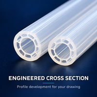 Tube en silicone extrudé multicouche personnalisé, tube profilé creux transparent, OEM ODM, fabrication chinoise et malaisienne, double usine de production