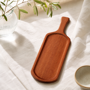 Bandeja de Madera de Acacia Premium con Asa, Plato Largo y Estrecho para Servir Postres, Pan, <span class=keywords><strong>Queso</strong></span> y Aperitivos - Product Image 2