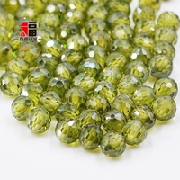 Baifu bijoux Offre Spéciale pierres de zircone cubique personnalisées avec trou CZ boules rondes en vrac