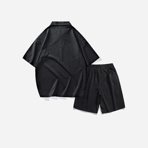 Ensemble de sport pour homme, nouvelle mode estivale, confortable et élégant, short ample et t-shirt à col respirant à manches courtes - Product Image 3