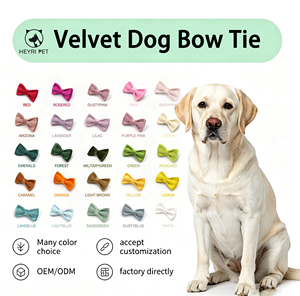 Lindo lazo de terciopelo suave <span class=keywords><strong>para</strong></span> collar de perro <span class=keywords><strong>con</strong></span> <span class=keywords><strong>velcro</strong></span> duradero, bonito lazo de felpa <span class=keywords><strong>para</strong></span> cachorros, broche <span class=keywords><strong>para</strong></span> perros pequeños, ideal <span class=keywords><strong>para</strong></span> el día a día, fiestas y sesiones de fotos. - Product Image 1