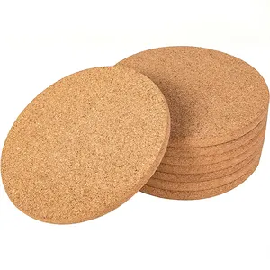 LEECORK Premium Cooking Pot Holder Multifunctional Cork Board Cork Trivet For Table 6.7"x0.4"