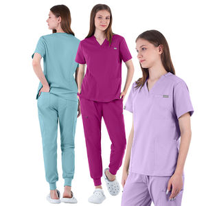 Nuevo uniforme médico de entrega rápida, conjuntos antiarrugas para mujer con botones, uniformes ajustados - Product Image 5