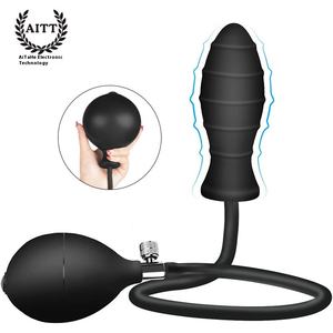 ألعاب جنسية للبالغين من السيليكون - سدادة شرجية خلفية قابلة للنفخ مع خرزة سحب للتمدد بالهواء، بيع مباشر من المصنع من AliExpress إلى <span class=keywords><strong>Amazon</strong></span> - Product Image 5