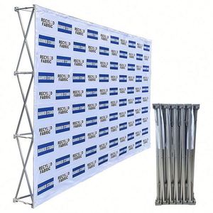 Custom Aluminum A-<b>Frame</b> Pop-Up Display Backdrop with Lightweight Durable Structure for Trade Shows-Portable Advertising Banner - Product Image 5