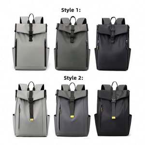 Sac à dos pour ordinateur portable à enroulement personnalisé pour homme, sac de voyage en cuir imperméable, sac à dos de collège, sac à dos décontracté pour le sport, sac à dos d'école - Product Image 5