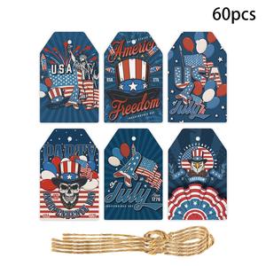 Nuevo Día DE LA Independencia Americana Estrella Regalo de papel Colgante Decoración de fiesta Juego de perchas - Product Image 6