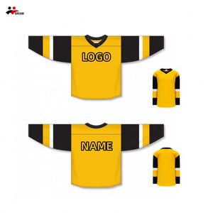 Maillots de hockey pour équipes de jeunes hommes, design entièrement sublimé, maillot de hockey premium pour les matchs - Product Image 3