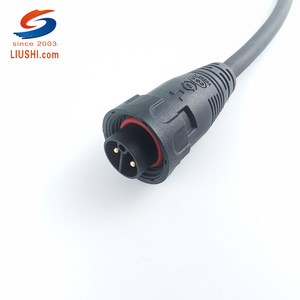 Liushi M19 IP68 nilon 2-Pin, tahan air adaptor kunci dorong konektor cepat listrik sepeda daya kabel Harness 1500V tembaga - Product Image 4