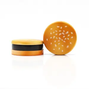 BEYOU Hamburger Shape Smoke Grinder Metal Zinc Alloy Smoking Pipe Grinder