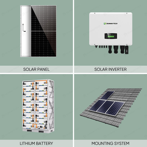 Hệ thống năng lượng mặt trời 15kw 10kw, bộ tấm pin 5kw chất lượng tốt, hệ thống điện gió và năng lượng mặt trời lai hoàn chỉnh 30kw - Product Image 3