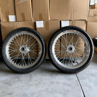Roues Supermoto universelles pour Surron Ultra Bee X avec jantes chromées de 17 pouces pour kit de conversion de course sur route