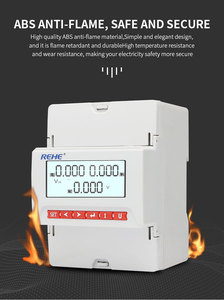 <span class=keywords><strong>LCD</strong></span> 35mm Din Rail kỹ thuật số mét ba giai đoạn năng lượng mét RS485 xen kẽ màn hình hiện tại modbus rtu 380V 400V AA - Product Image 3