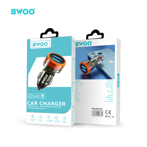 Cargador de Coche BWOO Nuevo con <span class=keywords><strong>2</strong></span> Puertos USB, Material <span class=keywords><strong>PC</strong></span>+ABS, Transparente - Product Image 6
