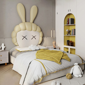 Lit pour enfants style Ins en forme <span class=keywords><strong>de</strong></span> dessin animé populaire Dernier design rose Lit rembourré pour enfants Lit pour enfants moderne et <span class=keywords><strong>de</strong></span> haute qualité <span class=keywords><strong>pas</strong></span> <span class=keywords><strong>cher</strong></span> - Product Image 2