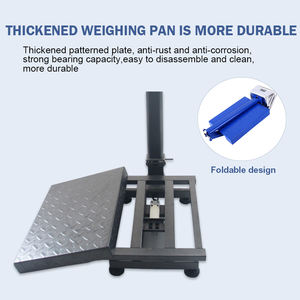 เครื่องชั่งแพลตฟอร์มอิเล็กทรอนิกส์แนวอุตสาหกรรมใช้คำนวณและชั่งน้ำหนักเหล็กกล้าคาร์บอน150กก. - Product Image 4