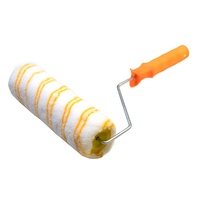 Kit de rouleau de peinture murale professionnel-Poignée ergonomique en plastique pour une finition ultra-lisse | DIY et décoration intérieure