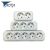 Multiprise industrielle AOTA standard européenne avec 5 prises, câble de 1,8 m, 10 A