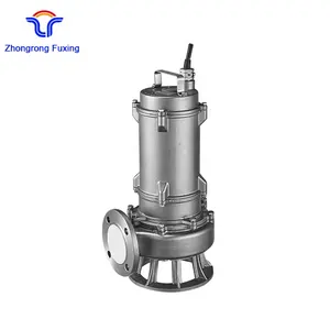 Shandong Zhongrong Fuxing Drainage Fecal Sump Pumps Electric Submersible Sewage Pump Price for Dirty Water 1.1KW