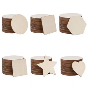 Adornos Circulares de Madera Ecológicos al por Mayor para Proyectos de Manualidades, Tamaño Personalizable, Decoraciones Grabadas con Láser para Montar en la Pared - Product Image 4