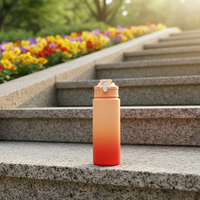 Bouteille d'eau de sport Pop-Top sans BPA à gradient de vente chaude pour la rentrée scolaire