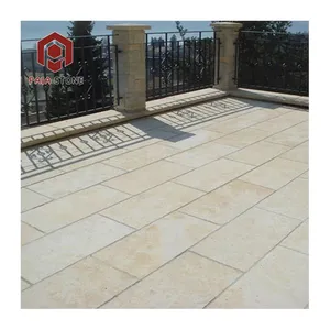 स्विमिंग पूल टाइलें बेज चूना पत्थर फ़्लोरिंग टाइलें नॉन-स्लिप पेविंग स्लैब स्टोन प्राकृतिक आउटडोर 2.16 - 2.56 कट-टू-साइज़ पकाया एसटी - Product Image 1